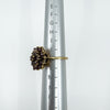 Vintage 9ct Gold Garnet Cocktail Cluster Ring Size J - K 