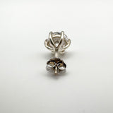 1ct CZ Solitaire Single Stud Earring in Sterling Silver 925