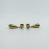 Chunky Vintage 9ct Gold Tear Drop Earrings 375 (Art Deco Style)