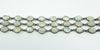 Vintage Sterling Silver 3x Row Moonstone 8.5" Bracelet 925
