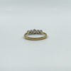 Antique 18ct Gold 0.50ct Diamond 5x Stone Ring 750 Size K