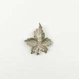 Large Vintage Sterling Silver Canadian Mapel Leaf Brooch 925