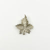 Large Vintage Sterling Silver Canadian Mapel Leaf Brooch 925