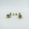 Chunky Vintage 9ct Gold Tear Drop Earrings 375 (Art Deco Style)
