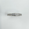 Sterling Silver CZ Full Eternity Stacking Band Ring Size M