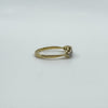 Vintage 18ct Gold Diamond 5x Stone Engagement Ring 750 Size K