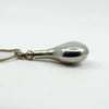 Vintage Sterling Silver Tear Drop Perfume Poison Bottle Pendant & 16" Chain 925