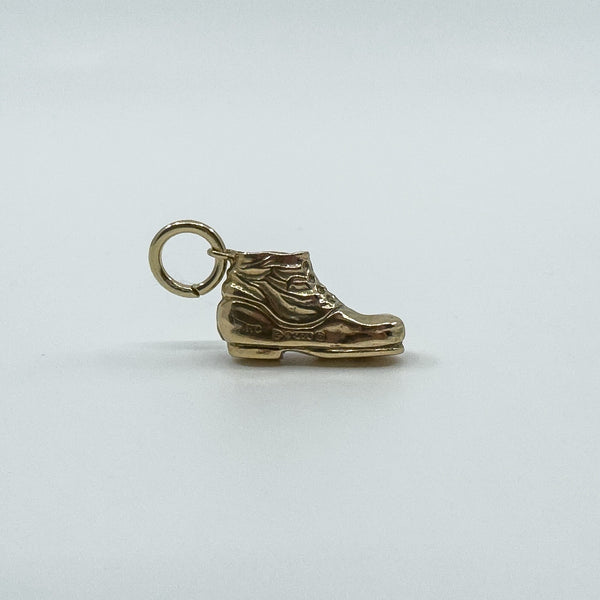 Vintage 9ct Gold Shoe Boot Pendant / Charm 375 (Chester 1957)