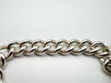 Vintage 1976 Chunky Curb Links Bracelet in Sterling Silver 925 Heavy 52g
