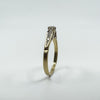 Vintage 9ct Gold 0.20ct Diamond Solitaire Ring 375 Size M Engagement 1989