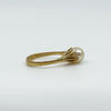 Vintage 9ct Gold Pearl Ring 375 Size M 