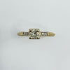 Vintage 14ct Gold 0.25ct Diamond Solitaire Ring 585 Size M 1/2