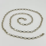 Chunky Vintage 1995 Sterling Silver 28” Belcher Links Chain / Necklace 925