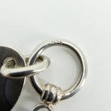 Vintage Sterling Silver Rolo & Oval Links Toggle Charm Bracelet 925