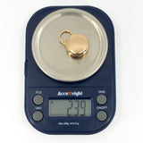 Antique 9ct Rose Gold Padlock Pendant / Charm 375 (Chester 1909)