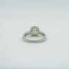 Sterling Silver 2.70ct Peridot Solitaire Ring Size M - N Engagement Stacking 