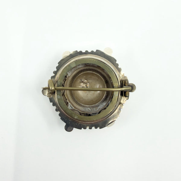 Antique Victorian Aesthetic Sterling Silver Brooch 925