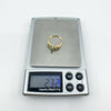 14ct Gold 0.45ct Emerald & Diamond Ring Size N 585