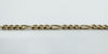Vintage 9ct Gold Figaro Links with Dog Clip & T-Bar Charm 7.8” Bracelet 375 9.5g