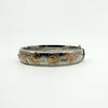 Vintage Sterling Silver & Rose Gold Engraved Floral Bangle 925 (Birm 1978)