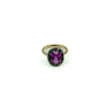 Antique / Art Deco 14ct Gold Pink Sapphire & Rose Cut Diamond Ring 585 Size O