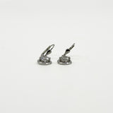 9ct White Gold 2ct CZ Leverback Drop Earrings 375