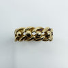Vintage 9ct Gold Single Row Keeper Ring 375 Size L (London 1979)