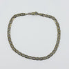 Vintage 9ct White Gold Flat Mariner Links 8” Bracelet 375
