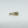 Vintage 9ct Yellow Gold 5x Stone 1.08ct Peridot Ring / Band 375 Size N 1989