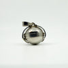 Vintage Sterling Silver Chunky Orb Photo Locket 925 