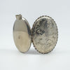 Large Sterling Silver Vintage Oval Foliage Engraved Photo Locket 925 Birm 1996 