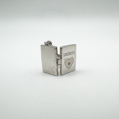 Mini Diamond Photo Locket Pendant / Charm in Sterling Silver 925