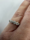 Vintage 18ct Gold Diamond 5x Stone Engagement Ring 750 Size K