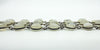 Vintage Sterling Silver 3x Row Moonstone 8.5" Bracelet 925