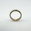 Vintage 9ct Gold Blue & White Spinel Full Eternity Band / Ring Size Q