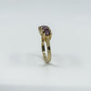 Vintage 1ct Pink Tourmaline 5 Stone Ring Size S Birm 2006
