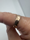 Antique Edwardian 9ct Rose Gold Full Band / Ring 375 Size O - P  (Birm 1906)
