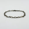 Vintage Sterling Silver Oval Links 7.5" Bracelet 925
