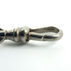 Vintage Sterling Silver 17.5” Fancy Link Chain with Dog Clip & T-Bar Pendant 925