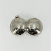 Vintage Sterling Silver Large Chunky Round Photo Locket 925 