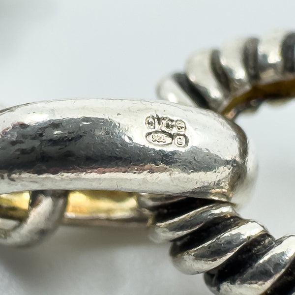 Vintage Sterling Silver Chunky 18.5” Fancy Link Chain & T-Bar Toggle 925 50g