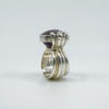Huge Chunky Sterling Silver Amethyst Ring 925 Size M