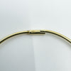Large Skinny Gold Plated Hoop Earrings in Sterling Silver 925