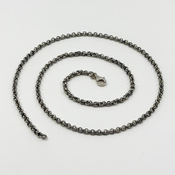 Vintage Sterling Silver 22” Box Link Chain / Necklace 925 (1982)