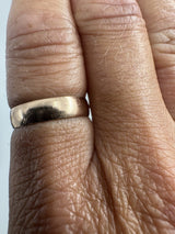 Antique Edwardian 9ct Rose Gold Full Band / Ring 375 Size O - P(Birm 1906)