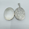 Large Sterling Silver Vintage Foliate Engraved Oval Locket 925 15g