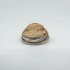 Vintage Sterling Silver Carved Shell Cameo Brooch / Pendant 925
