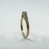 Vintage 9ct Gold 0.20ct Diamond Solitaire Ring 375 Size M Engagement 1989