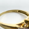 Vintage 9ct Gold 1.75ct Diamond & Amethyst Ring 375 Size R 2004
