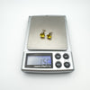 4ct Yellow CZ Solitaire Stud Earrings in Sterling Silver 925
